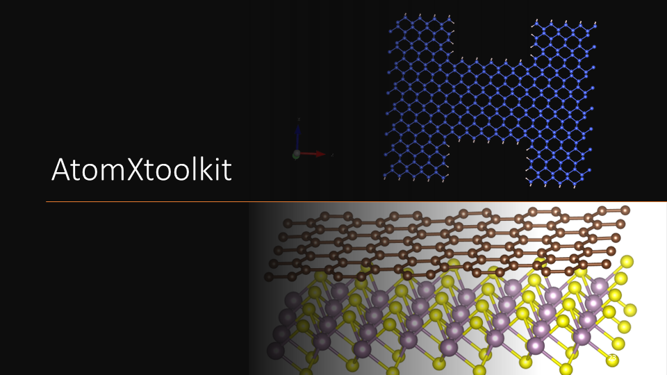 AtomXtoolkit examples & DFT flow integration